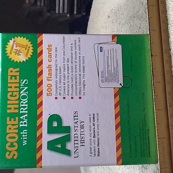 Barrons ap us history 500 pack flash cards - Picture 2 of 2